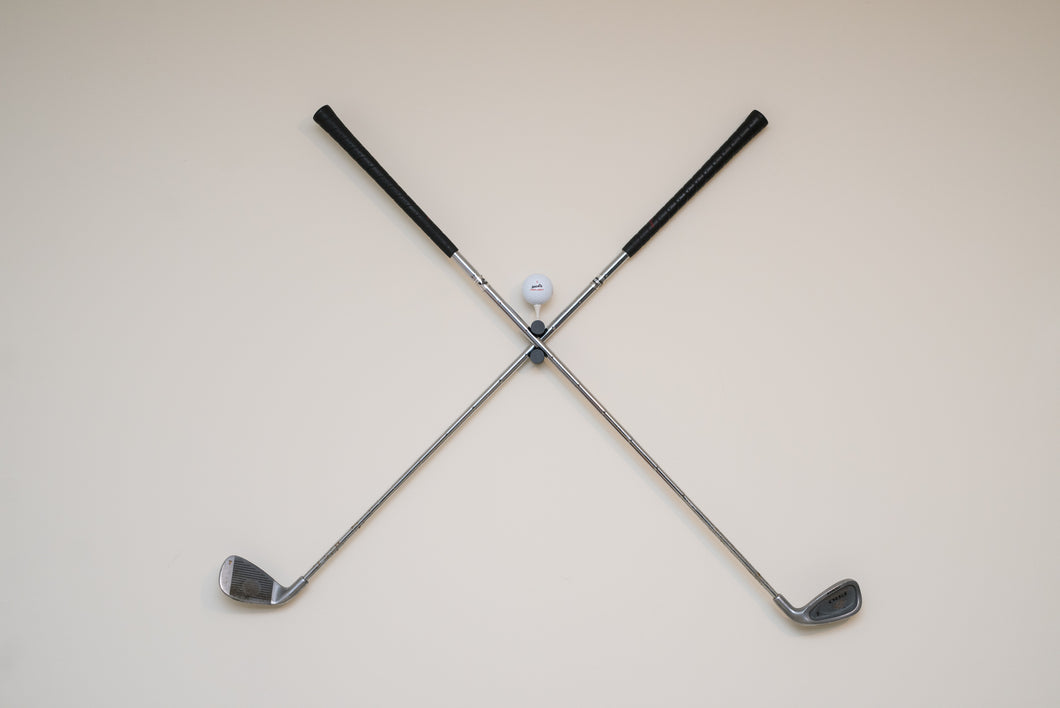 Golf Club Crossed Wall Hanger Mount